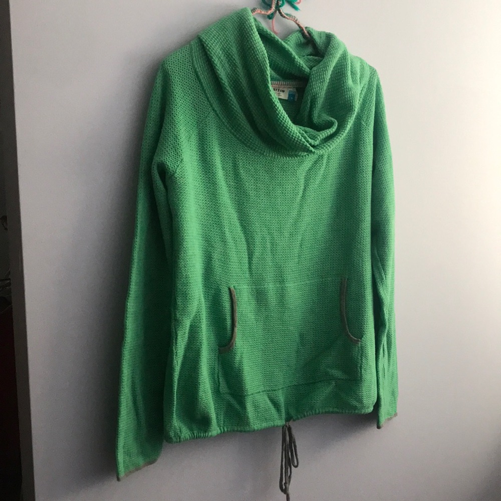 Sparrow pullover green cowl M sweater for Anthro